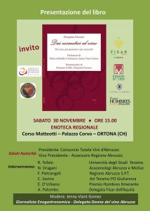 Abruzzo - Ortona "Dai cosmetici al Vino" presentazione @ Palazzo Corvo Enoteca Regionale | Ortona | Abruzzo | Italia
