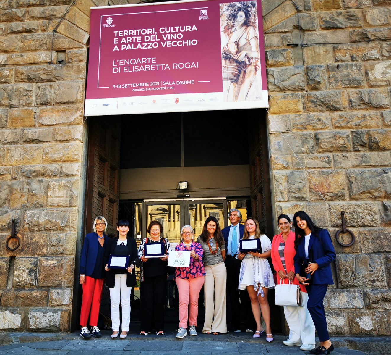 Premio Enea –  Federesco Donne in Classe A “Territori, cultura e arte del vino a Palazzo Vecchio” Firenze 13 settembre 2021