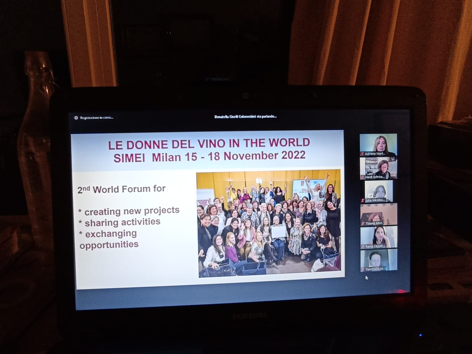 Donne del Vino nel mondo meeting  on line – 9 dicembre 2021
